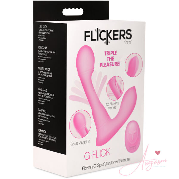 G-Flick G-Spot Flicking Silicone Vibrator with Remote - Image 8