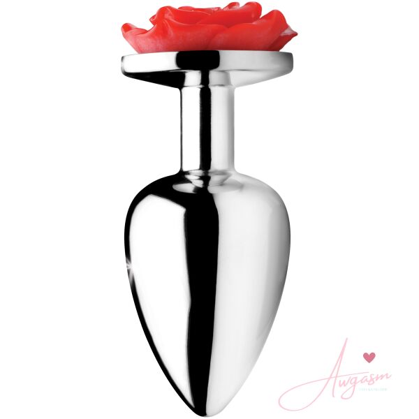 Red Rose Anal Plug- Large - Image 2