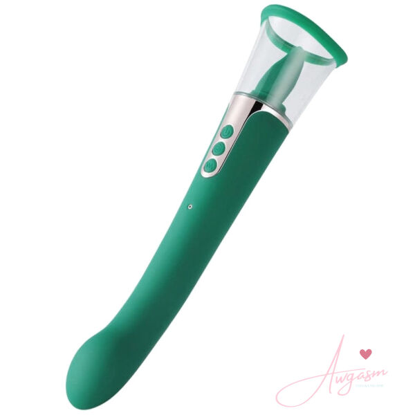 Honey Play Box Succion 3in1 Clitoral Sucking G Spot Vibrator-Green - Image 2