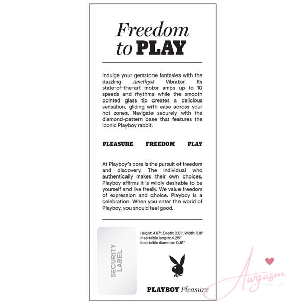 Playboy Amethyst Glass Vibrator - Image 2