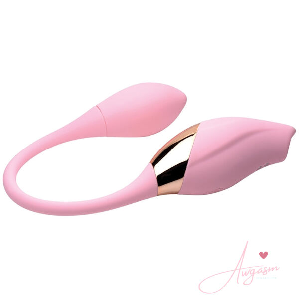 Shegasm 8x Tandem Plus Suction Clitoral Stimulator & Vibrating Egg - Image 2