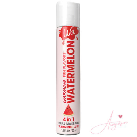 Wet Warming Fun Flavors Watermelon 4-In-1 Lubricant 1oz