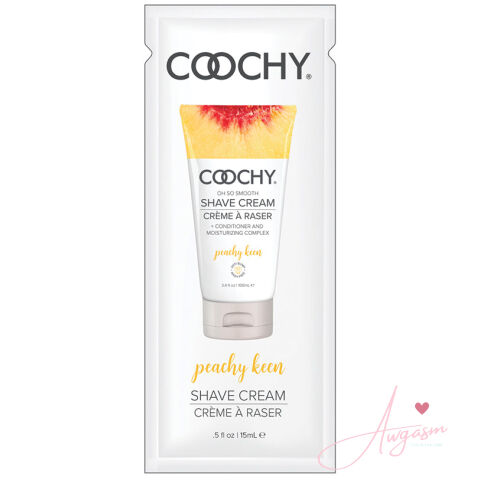 Coochy Shave Cream-Peachy Keen 15ml Foil