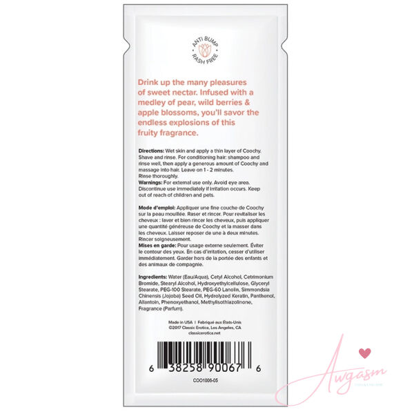 Coochy Shave Cream-Sweet Nectar 15ml Foil - Image 2