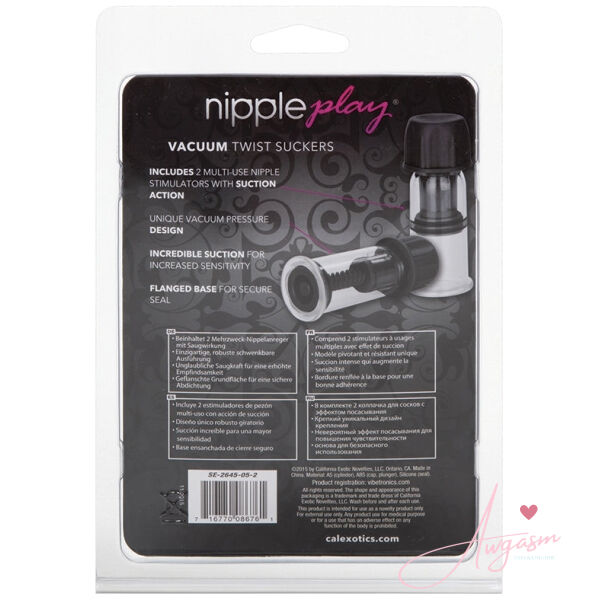Nipple Play Vacuum Twist Suckers-Black - Image 3