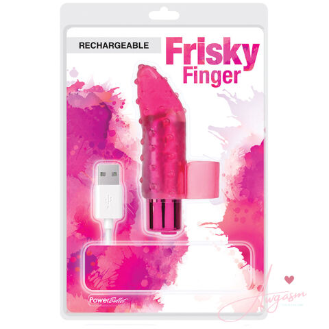 PowerBullet Frisky Fingers Rechargeable-Red 2.5