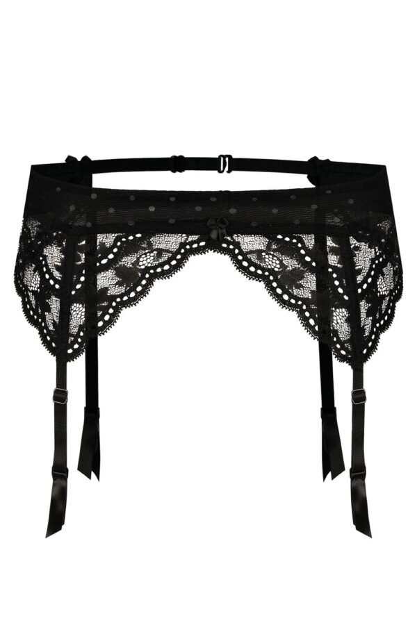 Roza Lagerta Suspender Belt Black - Image 3