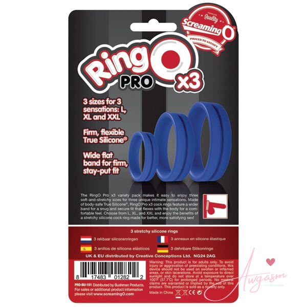 Screaming O RingO Pro x3-Blue - Image 3