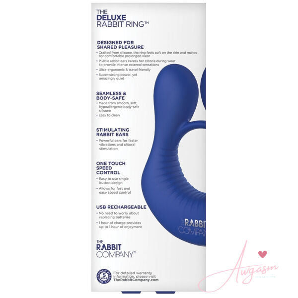The Deluxe Rabbit Ring-Navy - Image 3