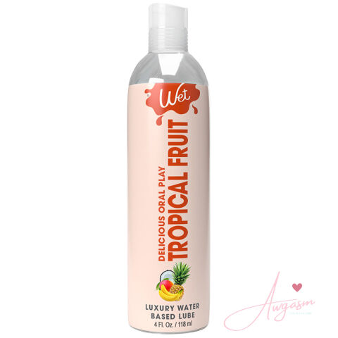 Wet Delicious Oral Play Tropical Explosion Waterbased Flavored Lubricant 4oz