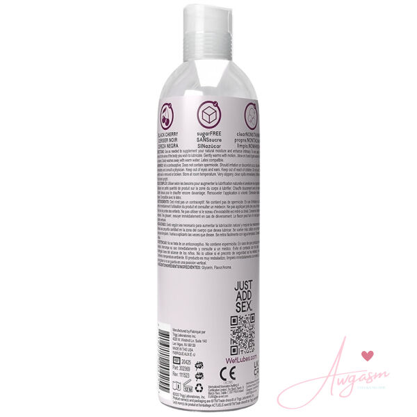 Wet Warming Fun Flavors Black Cherry 4-In-1 Lubricant 4oz - Image 2