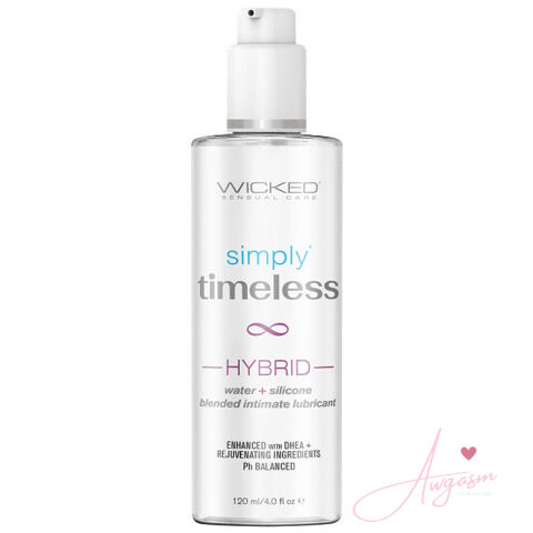Wicked Simply Timeless Hybrid Water & Silicone Lubricant 4oz