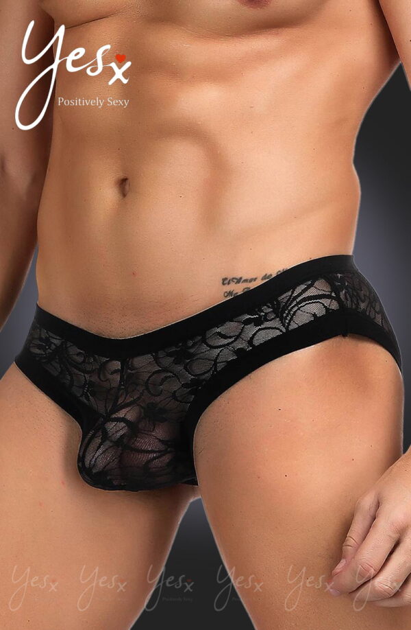 YesX YX973 Mens Brief Black - Image 2