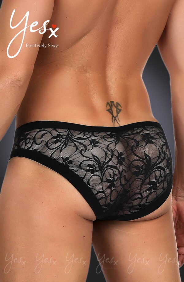 YesX YX973 Mens Brief Black - Image 3