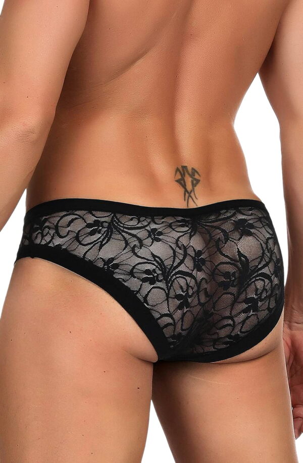 YesX YX973 Mens Brief Black - Image 6
