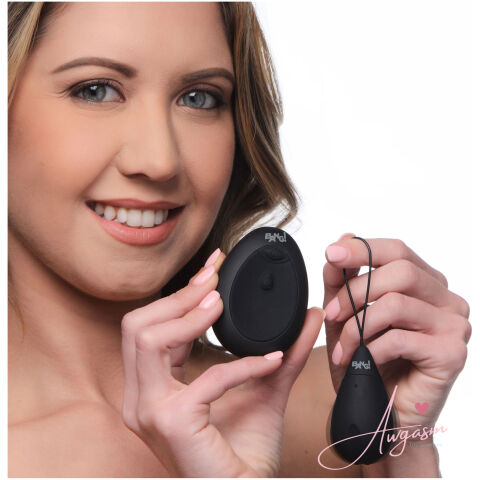 10X Silicone Vibrating Egg - Black