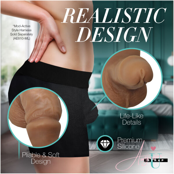 3.6" Silicone Packer Dildo - Medium - Image 3