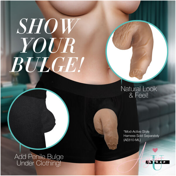 5.1" Uncut Silicone Packer Dildo - Medium - Image 2