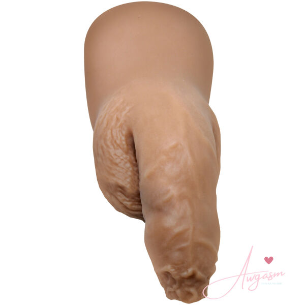 5.1" Uncut Silicone Packer Dildo - Medium - Image 5
