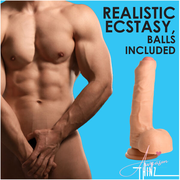 7 Inch uncut Dildo with Balls - Image 3