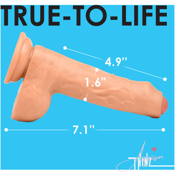 7 Inch uncut Dildo with Balls - Image 4