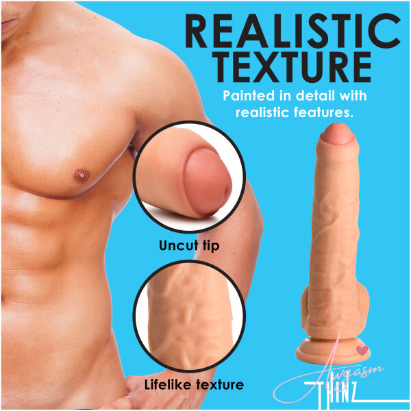 8 Inch uncut Dildo with Balls - Image 6