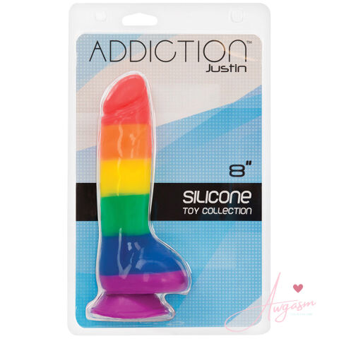 Addiction Justin Dildo W/ Balls-Pride 8
