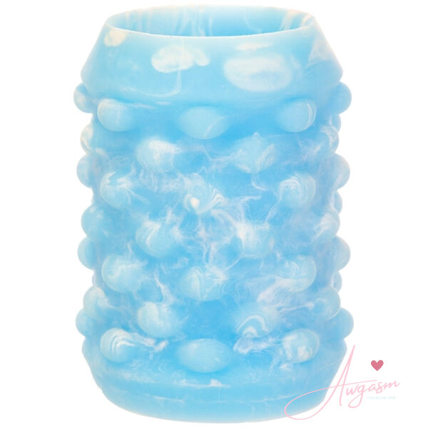 Addiction Silicone Stroker Glow in the Dark-Blue - Image 4