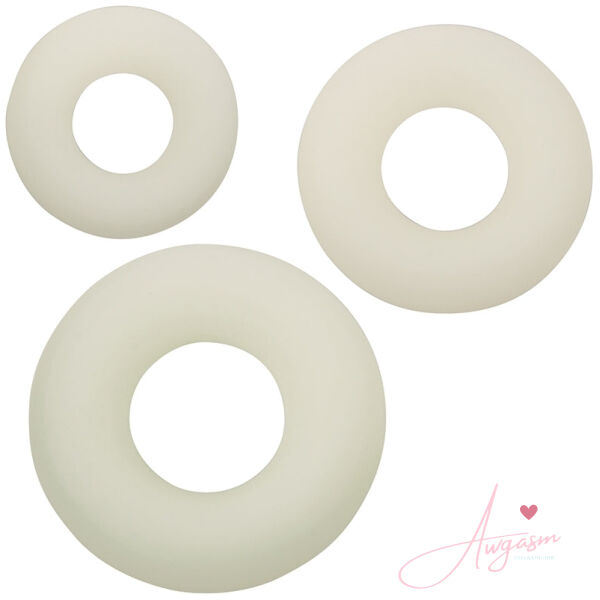 Alpha Glow-In-The-Dark Liquid Silicone 3 Ring Set - Image 2