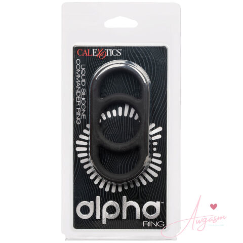 Alpha Liquid Silicone Commander Ring - Black