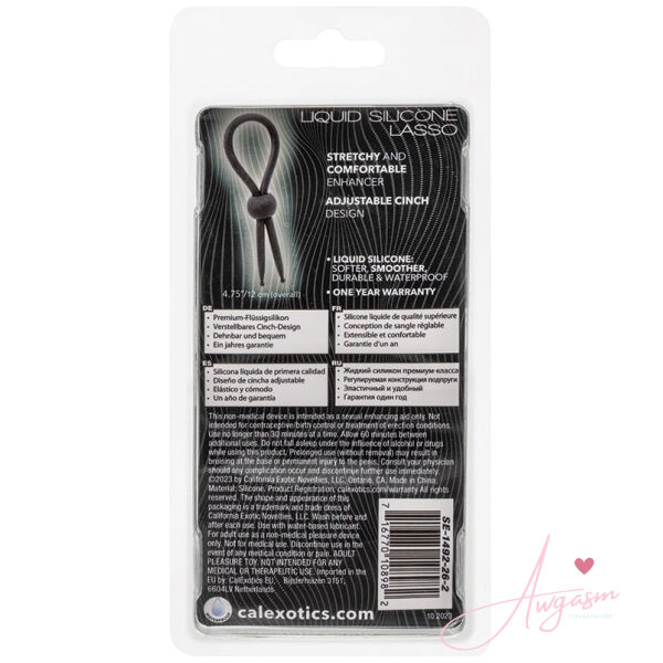 Alpha Liquid Silicone Lasso - Black - Image 3