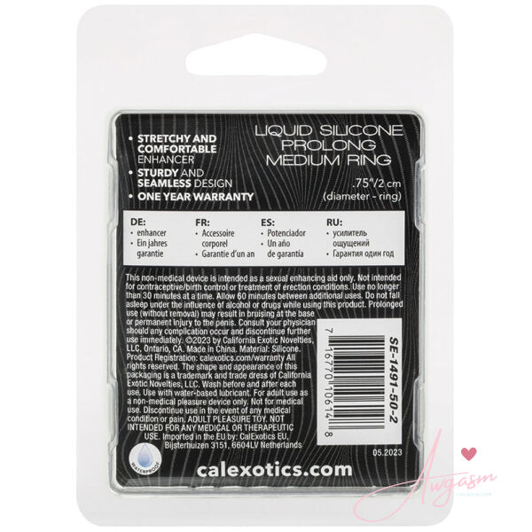 Alpha Liquid Silicone Prolong Medium Ring - Image 3