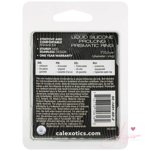 Alpha Liquid Silicone Prolong Prismatic Ring - Image 3