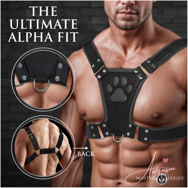 Alpha Pup Bulldog Harness - Black - Image 2