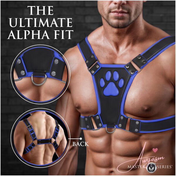 Alpha Pup Bulldog Harness - Blue - Image 2