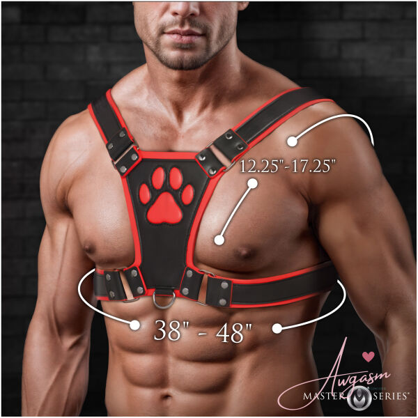 Alpha Pup Bulldog Harness - Red - Image 4