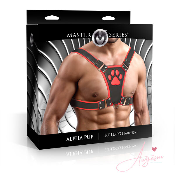 Alpha Pup Bulldog Harness - Red - Image 7