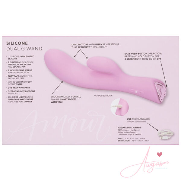 Amour Silicone Dual G Wand-Pink 7 - Image 4