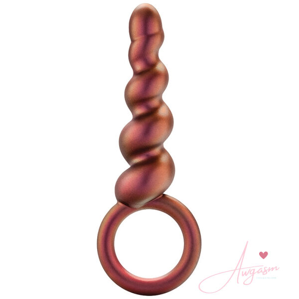 Anal Adventures Matrix Spiral Loop Plug-Copper - Image 2