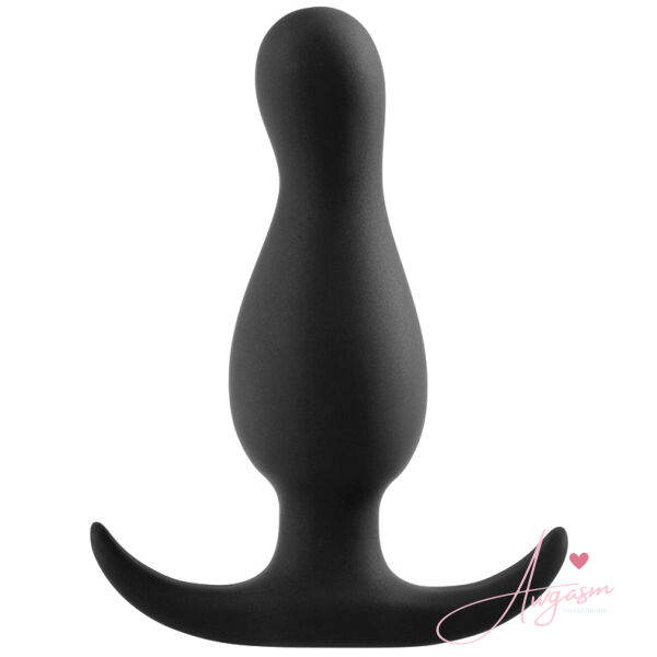 Anal Adventures Platinum Curve Plug-Black - Image 2