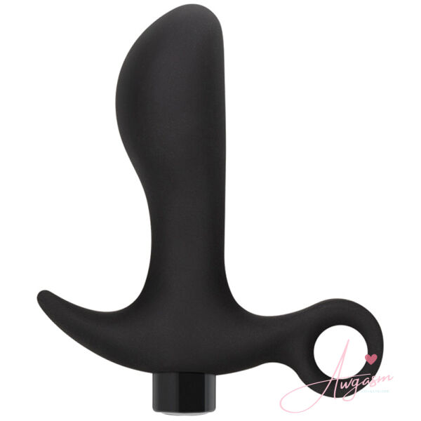 Anal Adventures Platinum Silicone Vibrating Prostate Massager 01 Black - Image 2