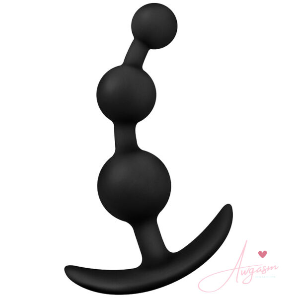 Anal Adventures Platinum Small Anal Beads-Black - Image 2
