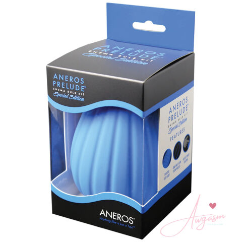 Aneros Prelude Enema Bulb Kit-Blue