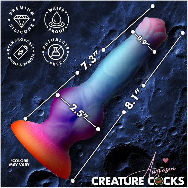 Astro Cock Vibrating Glow-in-the-Dark Silicone Dildo - Image 4