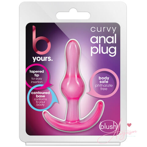 B Yours. Curvy Anal Plug-Pink