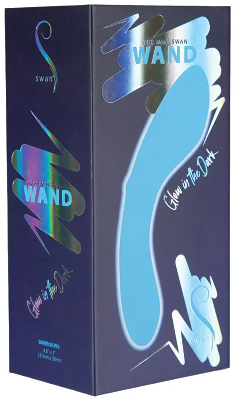 BMS The Mini Swan Wand Glow in the Dark-Blue