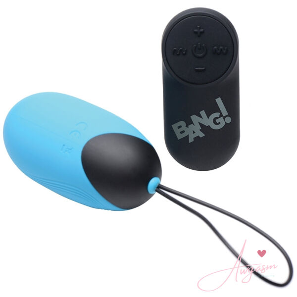 Bang! XL Vibrating Egg-Blue - Image 2