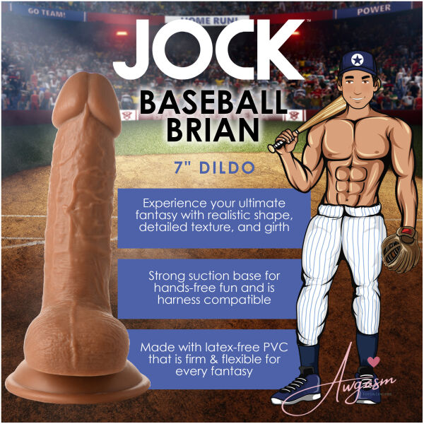 Baseball Brian 7 Inch Dildo - Image 2