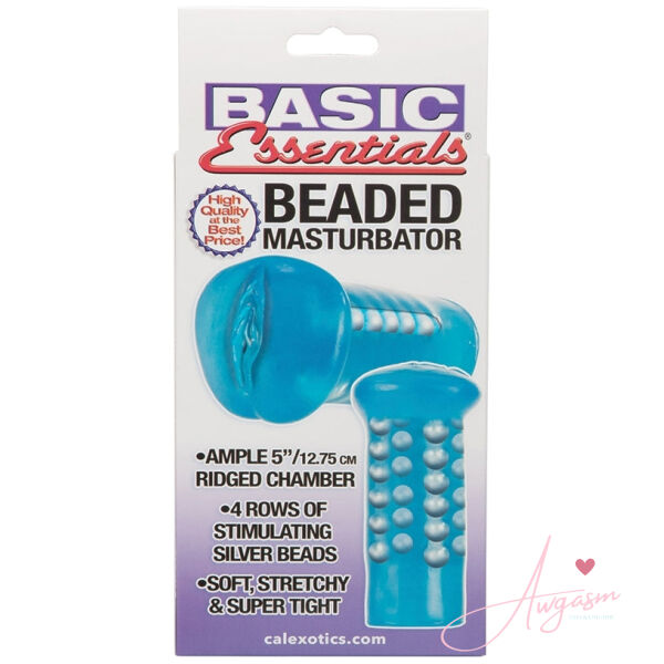 Basic Essentials Beaded Masturbator - Image 3
