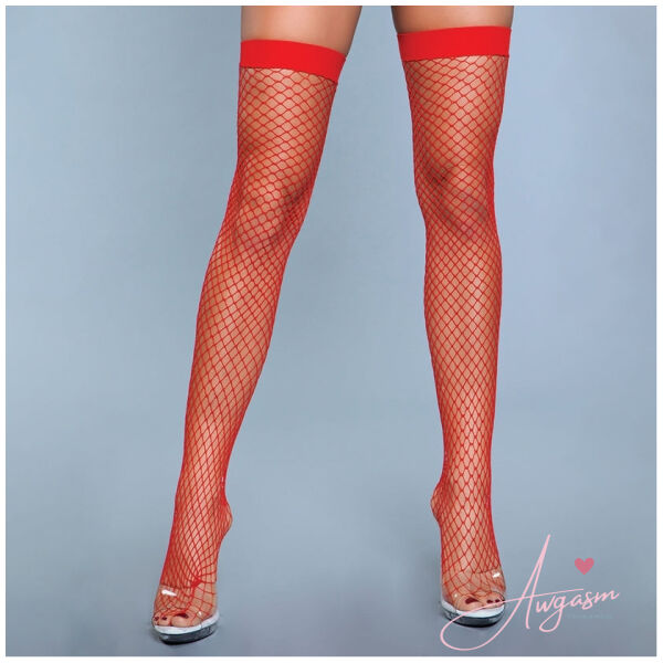 BeWicked Catch Me If You Can Thigh Highs-Red O/S-Boxed - Image 2